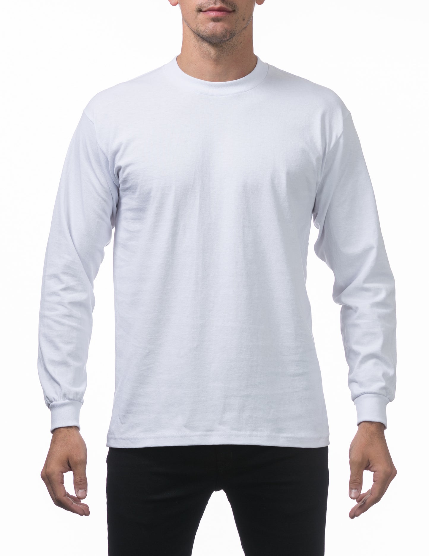 Pro Club Heavyweight Cotton Long Sleeve Crew Neck T-shirt